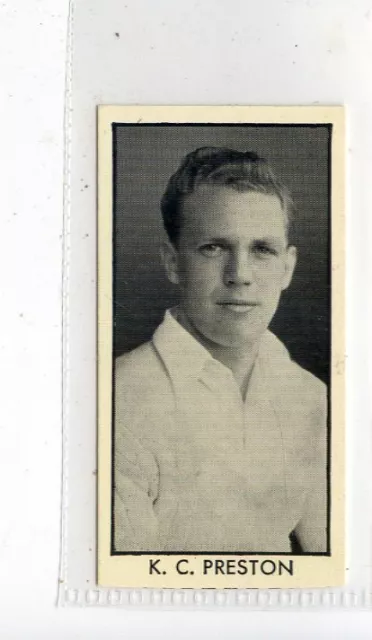 (Jd6411) THOMSON WIZARD,COUNTY CRICKETERS,PRESTON,ESSEX,1957,#3