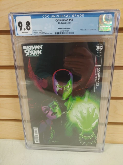 Catwoman #50 CGC 9.8 David Marquez Batman / Spawn Variant Cover DC Comics 2022
