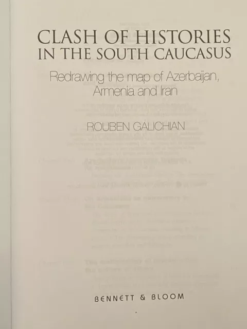 CLASH HISTORIES SOUTH CAUCASUS- Redrawing Map- Azerbaijan Armenia Iran GALICHIAN 2