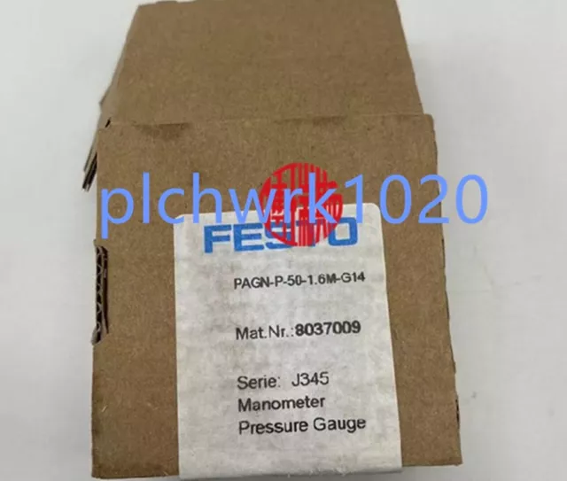 1 PCS NEW IN BOX   pressure gauge PAGN-P-50-1.6M-G14 8037009 #W7