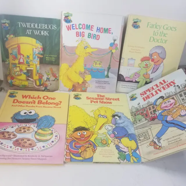 Lot Of 6 Vintage 1980s 90s The Sesame Street Book Club Books