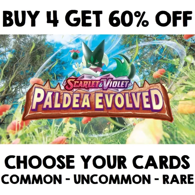 Paldea Evolved Single Cards | Scarlet & Violet PALen Pokemon TCG - S&V C/UC/R