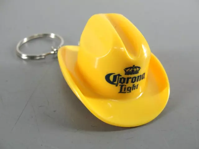 Corona Light Beer Yellow Cowboy Hat 💙  Bottle Opener Keyring Keychain Charm New