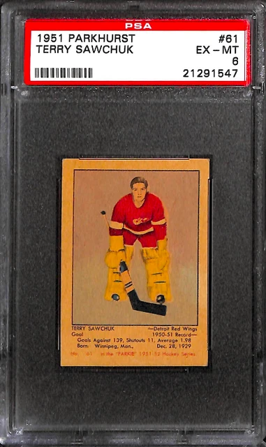 1951 Parkhurst #61 Terry Sawchuk Psa 6 21291547