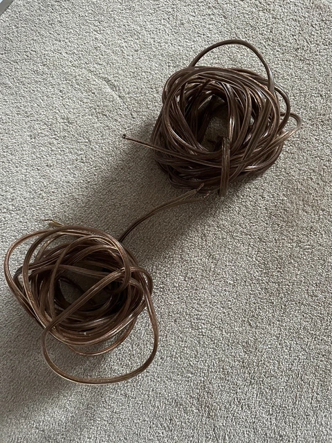 Hi-Fi Audio SPEAKER CABLE SET Of 2.  13 Metres Total 5m & 8m