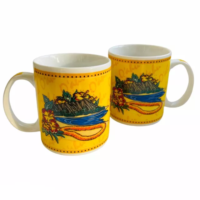 Hilo Hattie O’ahu Hawaii Vintage Island Heritage Travel Coffee Mug Set
