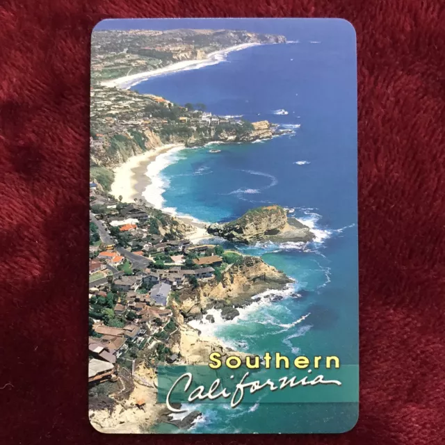 Vintage Southern California Souvenir Deck Of Playing Cards In Plastic Case