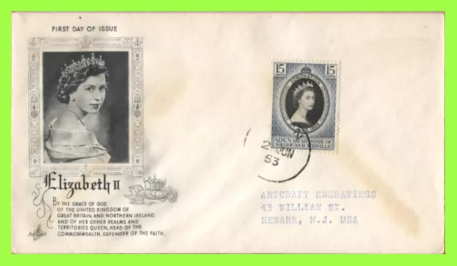 Aden - Qu'aiti S.O. Shihr & Mukalla 1953 QEII Coronation A.C. First Day Cover