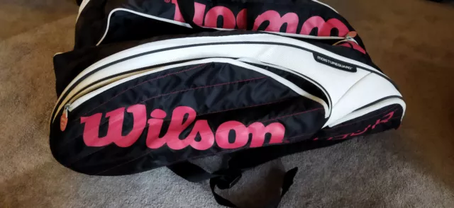 Wilson Tour Tennistasche Rucksack für 4 Schläger sehr guter Zustand