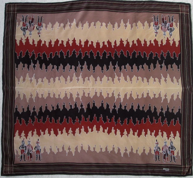 Foulard En SOIE 100% VINTAGE JEAN PAUL - Dimensions 84x90 Cm - Couleur Orange - Occasion