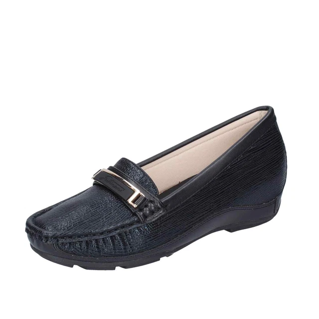 Chaussures Femme GATTINONI 36 Ue Mocassins Noir Cuir BE520-36