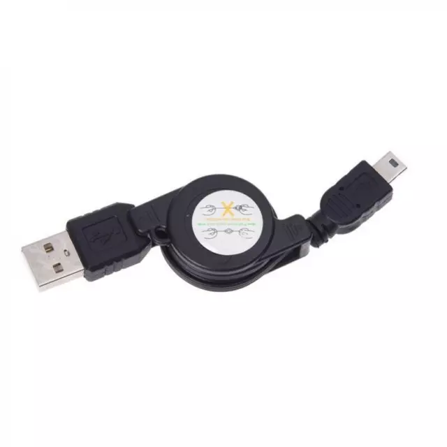 RETRACTABLE MINI USB CABLE CHARGER SYNC POWER WIRE DATA CORD S42 for CELL PHONES