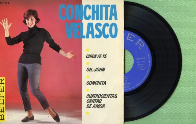 CONCHA VELASCO / Chica Ye Ye, Conchita / BELTER 51.521 Press Spain 1965 EP VG