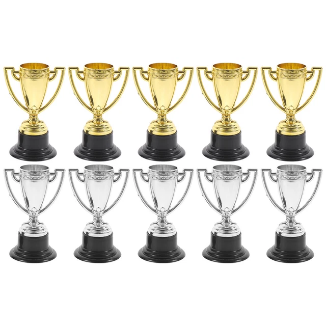 6 Stück Pokale Trophäen, Mini Goldene Trophäen F Produktbild-Vorschau 9