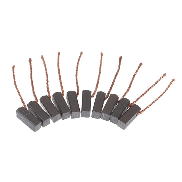 10psc carbon brush 5*6*14mm DC motor carbon brush graphite carbon brush 2
