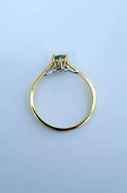 Demantoid Granat Ring 925 Sterlingsilber Jubiläum Ring für Damen Silberring 2