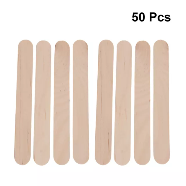 50 Wooden Wax Spatulas for Hair Removal - Men's Applicators