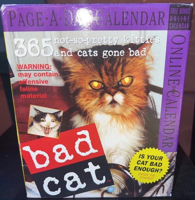 BAD CAT PAGEADAY CALENDAR 2007 2ND Edition Workman Publishing 20.01