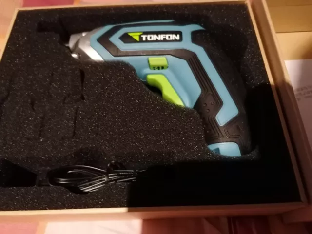 Tonfon 3.6V Cordless Electric Screwdriver USB Rechargable Screw Driver only