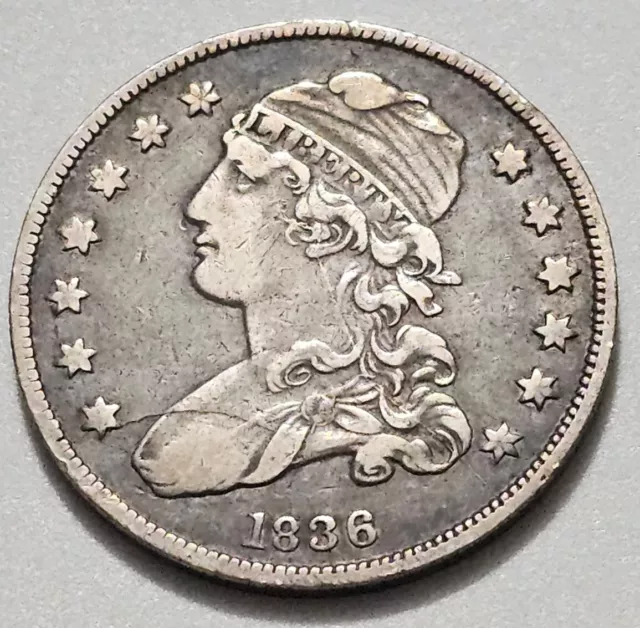 1836-P Philadelphia Capped Bust Silver Quarter Dollar 25C