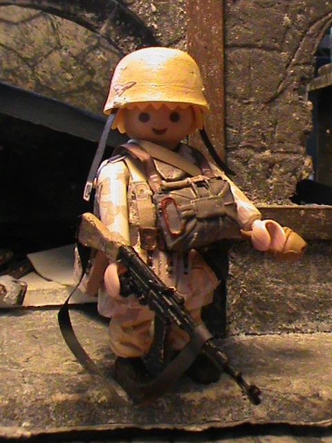 PLAYMOBIL CUSTOM UNTEROFFICIER Bataillon 267 (Russie-1942) Ref-0504 Bis