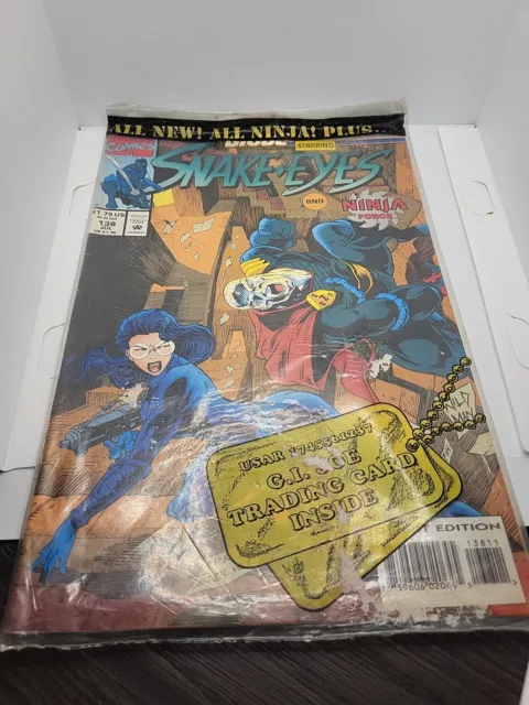 G.I. Joe Starring Snake Eyes & Ninja Force #138 Sealed w/Card Marvel Comics 1993
