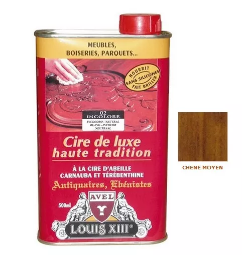 Cire Bois Meuble Liquide Luxe Avel Chene Moyen 0.5L