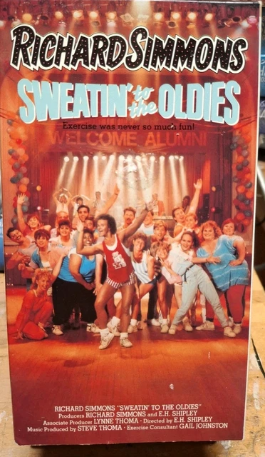 RICHARD SIMMONS SWEATIN' TO THE OLDIES VHS Tape Original Home Exercise