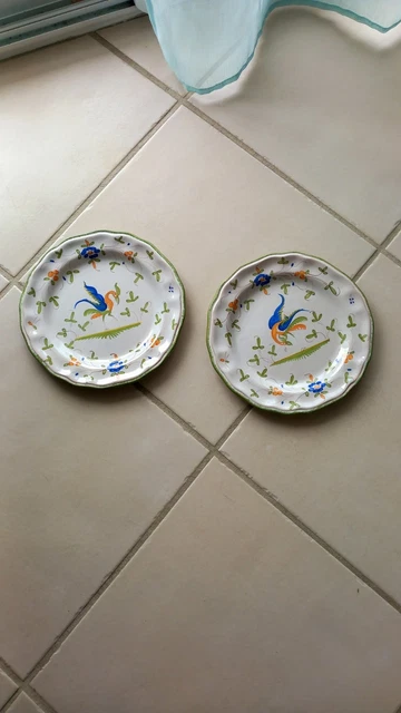 Lot De 4 Assiettes Porcelaine Studio The Forest Year - Scènes Animalières Forêt, Parfait État