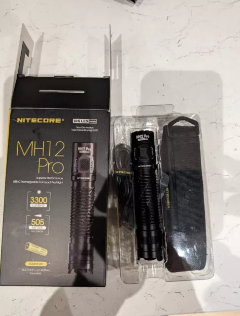 Nitecore MH12 Pro USB-C Rechargeable Flashlight - 3300 Lumen Max