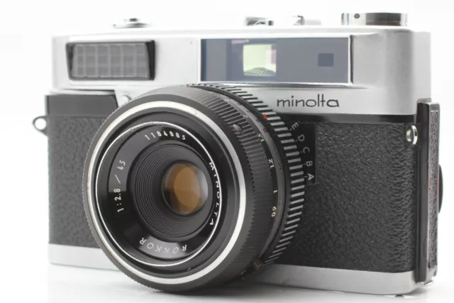 [Exc+5] Vintage MINOLTA Uniomat  Film Camera  W/ Rokkor 45mm F2.8 From JAPAN