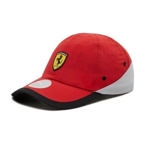 NWT Puma FERRARI RACE BaseBall CAP Scuderia Formula F1 Hat RED GREY Strapback
