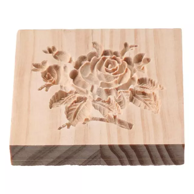 Wood Rose Cookie Mold Wooden Mold Biscuit Press Stamp  Kitchen