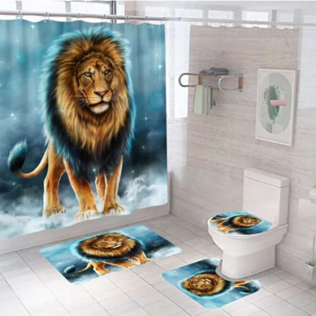 Brave lion Bathroom Sets,  Shower Curtain Sets