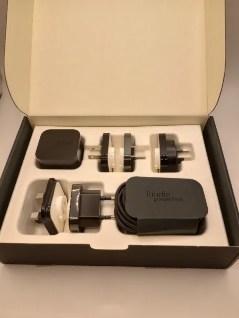 Amazon Kindle Powerfast Travel Power Adapter Kit Worldwide Travel Plugs