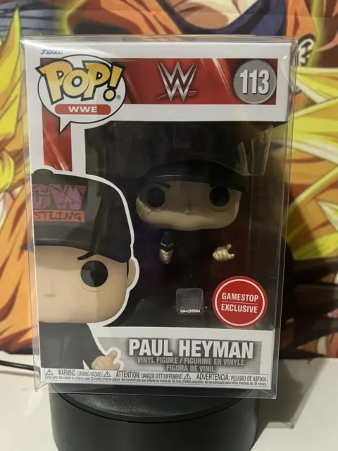Funko Pop WWE ECW PAUL HEYMAN # 113 GameStop Exclusive W/POP PROTECTOR🔥🔥