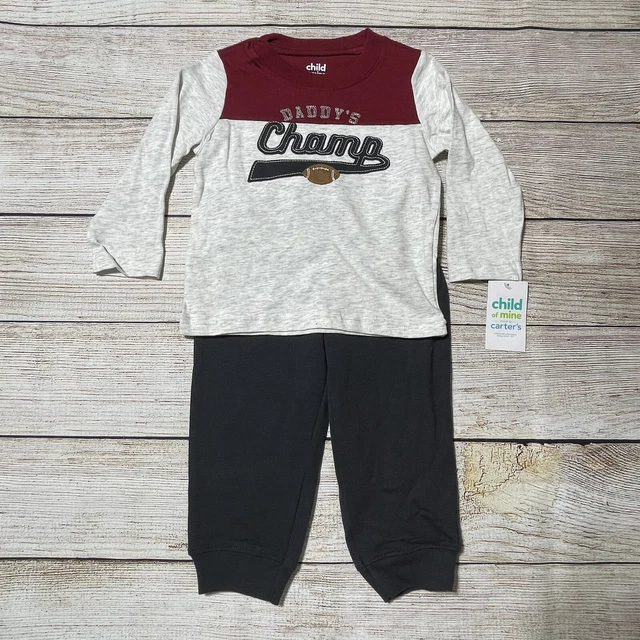 Carter’s Baby Boy Outfit Size 24 Months. NWT! “Daddy’s Champ” Pants Set.