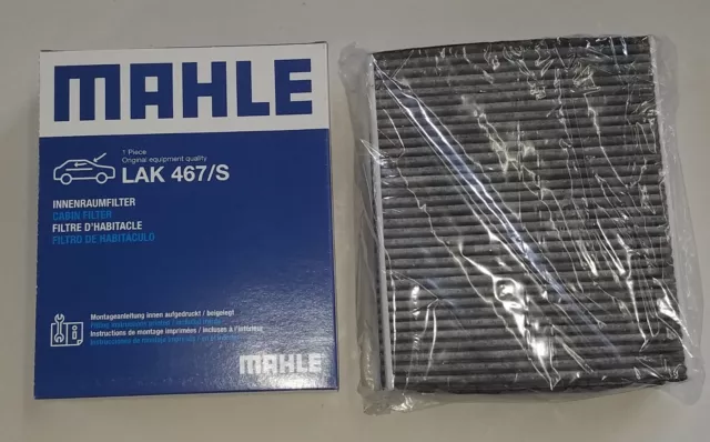 New Mahle Cabin Air Filter Set (Charcoal) (OE# 64 11 9 272 642)
