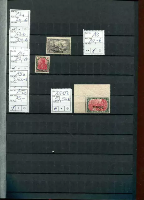 Danzig 1920 - 1924, Sammlung **/* 136 Marken