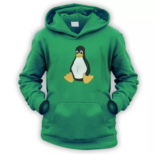 Linux Tux Logo Kids Hoodie -x9 Colours- Geek Coder Gift Unix IT OS Custom PC