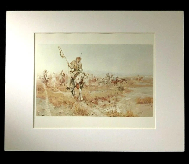 Charles M Russell "The Medicine Man" 11 x 14 Matted Western Print