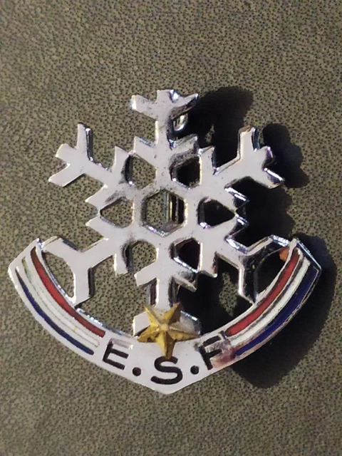 Ancien insigne - ESF - LA FLECHETTE - Neige montagne SKI - Arthus Bertrand