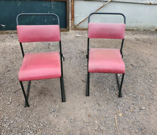 2 Dare-inglis Du-al Vintage Industrial  Chairs, Made In England 1960 Original