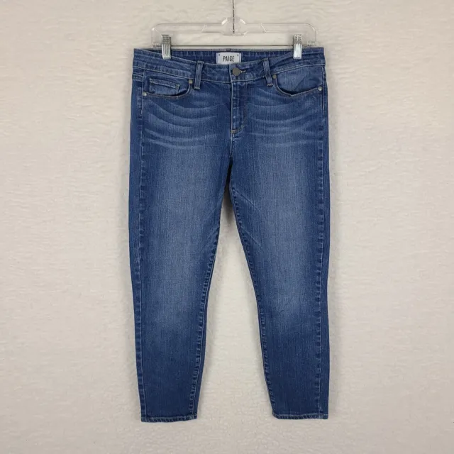 Paige Jeans Womens Size 31 Verdugo Crop Blue Nevada Medium Wash