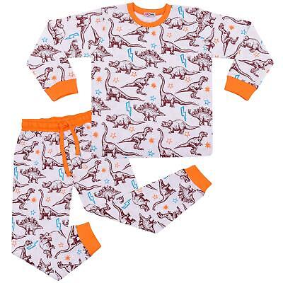 Kids Girls Boys Dinosaur Pyjamas Children PJs 2 Piece Dino Set Lounge Suit