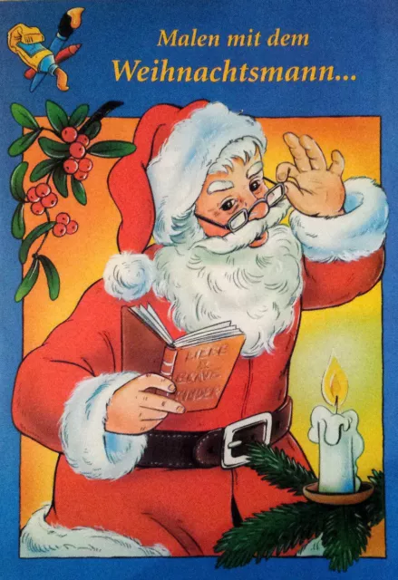 Malbuch  Weihnachten  Geschenk  Malen mit dem Weihnachtsmann  Neu