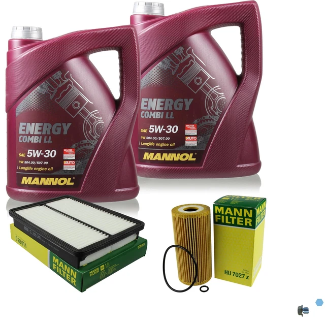 Mann-Filter Controllo Set 10 L mannol Energy Combi Ll 5W-30 per Hyundai