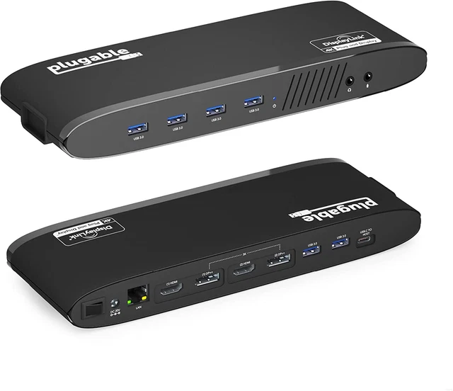 UNIVERSAL LAPTOP DOCKING Station, 4K Dual Monitor, Displayport or HDMI