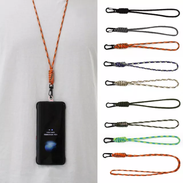 Strong Rope Neck/Wrist ID Lanyard Metal Clip For Keys ID Card Pass Phone  Holder*