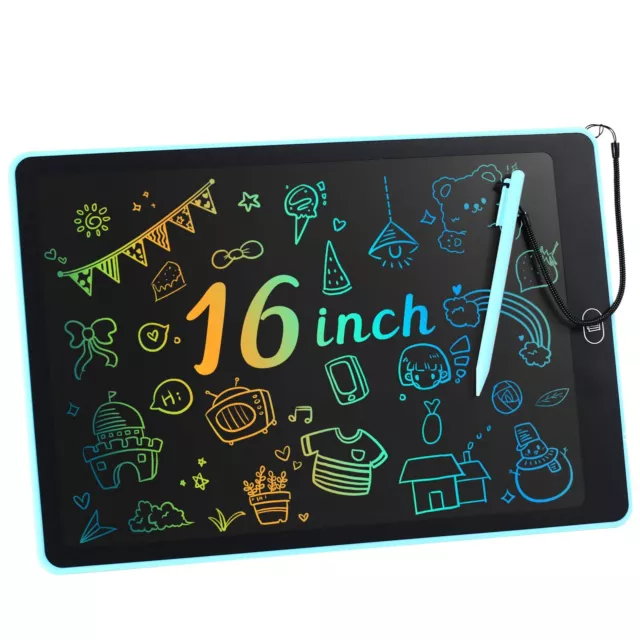 16 Inch LCD Writing Tablet for Kids AdultsColorful Drawing Pad Doodle Board Sch